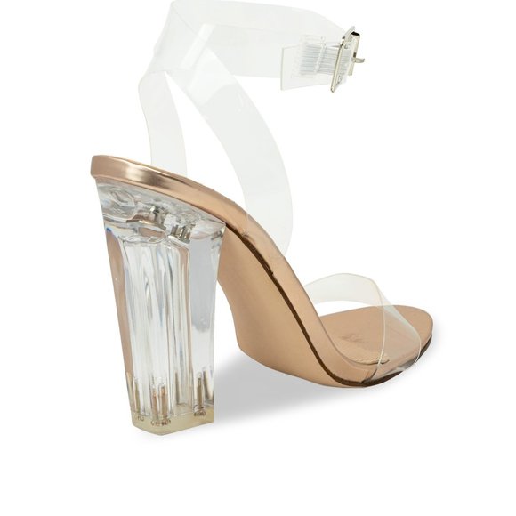 Women's Ankle Strap Stiletto Open Toe Sandals Sexy Triple Strappy High H… - Picture 3 of 4